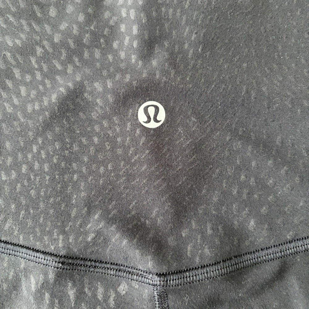 Lululemon Align High Rise Short 4" Black Jewel Emboss Bike Shorts 6 W7BTTS - Picture 4 of 8